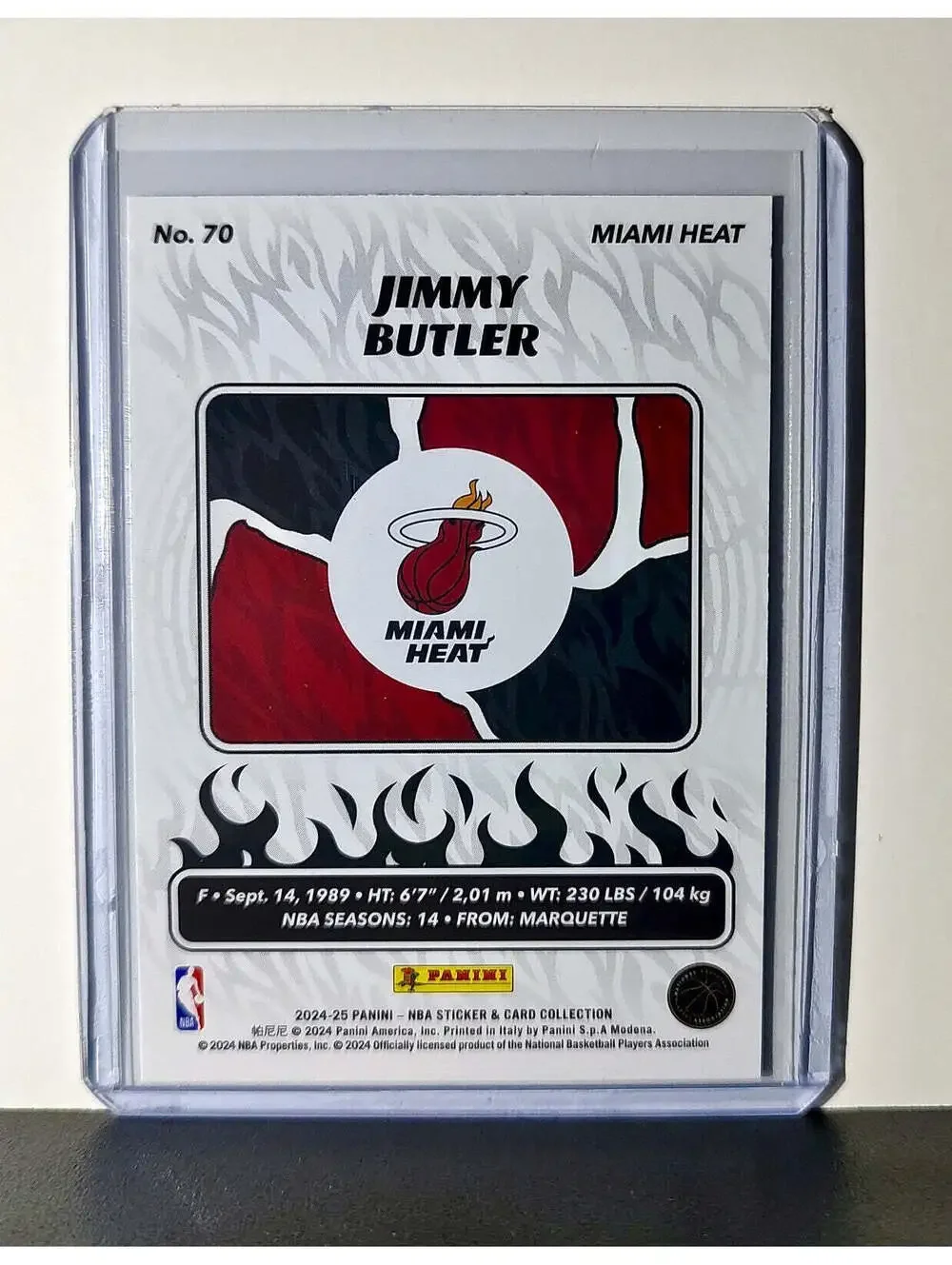 Jimmy Butler 2024-25 Panini NBA #70 Foil Sticker Card Miami Heat